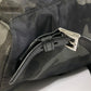 PRADA Backpack Nylon, Saffiano leather green Triangle logo camouflage camouflage saffiano
