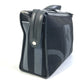 FENDI Business bag 7VA400 Canvas / leather Black Grey logo mesh bicolor
