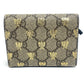 GUCCI Folded wallet 508057 GG Supreme Canvas beige GG BEE BEE mens Used Authentic