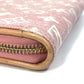 LOUIS VUITTON Long Wallet Purse M81182 Monogram denim pink Monogram denim Zippy wallet Women Used Authentic