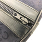 CELINE Boston Duffel bag Canvas / leather Navy C Macadam Carriage vintage Women Used Authentic