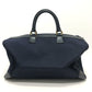 CELINE Boston Duffel bag Canvas / leather Navy C Macadam Carriage vintage Women Used Authentic