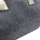 CELINE Boston Duffel bag Canvas / leather Navy C Macadam Carriage vintage Women Used Authentic