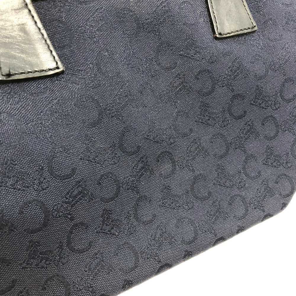 CELINE Boston Duffel bag Canvas / leather Navy C Macadam Carriage vintage Women Used Authentic
