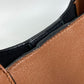 GIVENCHY Handbag leather Brown x black By color Shoulder Bag Shoulder Bag Women Used Authentic