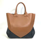 GIVENCHY Handbag leather Brown x black By color Shoulder Bag Shoulder Bag Women Used Authentic
