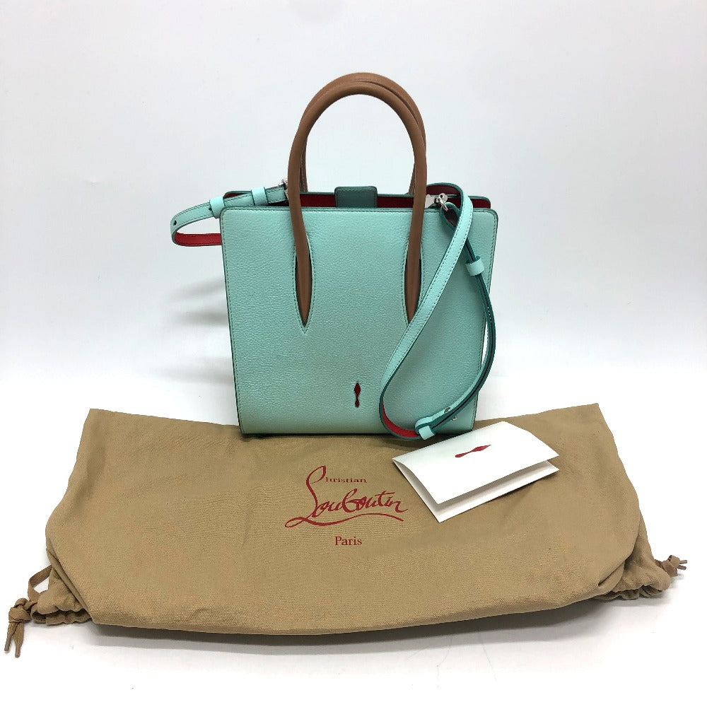 Christian Louboutin Handbag 1165026 leather blue Tote Bag Paloma Small Women Used Authentic