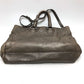 PRADA Tote Bag leather Brown logo unisex(Unisex) Used Authentic