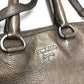 PRADA Tote Bag leather Brown logo unisex(Unisex) Used Authentic