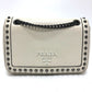 PRADA Shoulder Bag 1BD147 leather white logo studs ChainShoulder Women Used Authentic