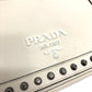PRADA Shoulder Bag 1BD147 leather white logo studs ChainShoulder Women Used Authentic