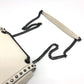 PRADA Shoulder Bag 1BD147 leather white logo studs ChainShoulder Women Used Authentic