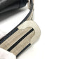 CELINE Shoulder Bag 115/130 leather black ribbon Crossbody Women Used Authentic