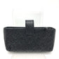 CHANEL Pouch leather black CC COCO Mark Matrasse Women Used Authentic