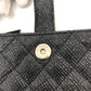 CHANEL Pouch leather black CC COCO Mark Matrasse Women Used Authentic