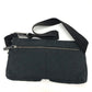 GUCCI Waist bag 28566 GG canvas black GG Sling bag mens Used Authentic