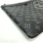 LOUIS VUITTON Clutch bag M52904 Monogram Eclipse Canvas black Bag Monogram Eclipse Pochette Apollo Vivienne mens Used Authentic