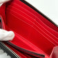 Christian Louboutin Long Wallet Purse leather black Panettone Spike studs mens Used Authentic