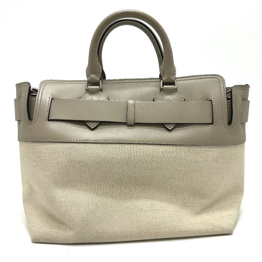 BURBERRY Handbag 4076673 Canvas,leather beige Belt bag medium Women Used Authentic