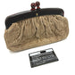 CHANEL Pouch suede Brown CC COCO Mark Gamaguchi