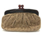 CHANEL Pouch suede Brown CC COCO Mark Gamaguchi