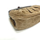 CHANEL Pouch suede Brown CC COCO Mark Gamaguchi