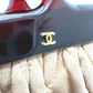 CHANEL Pouch suede Brown CC COCO Mark Gamaguchi
