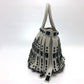 PRADA Handbag B2466S leather white fringe Women Used Authentic