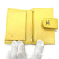 CHANEL Coin case AP1991 Caviar skin yellow CC COCO Mark classic small wallet Women Used Authentic