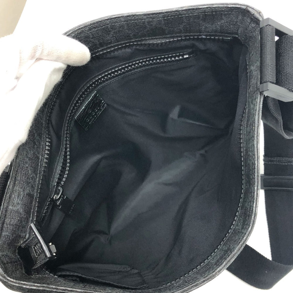 GUCCI Shoulder Bag 162904  GG Supreme Canvas black GG mens Used Authentic