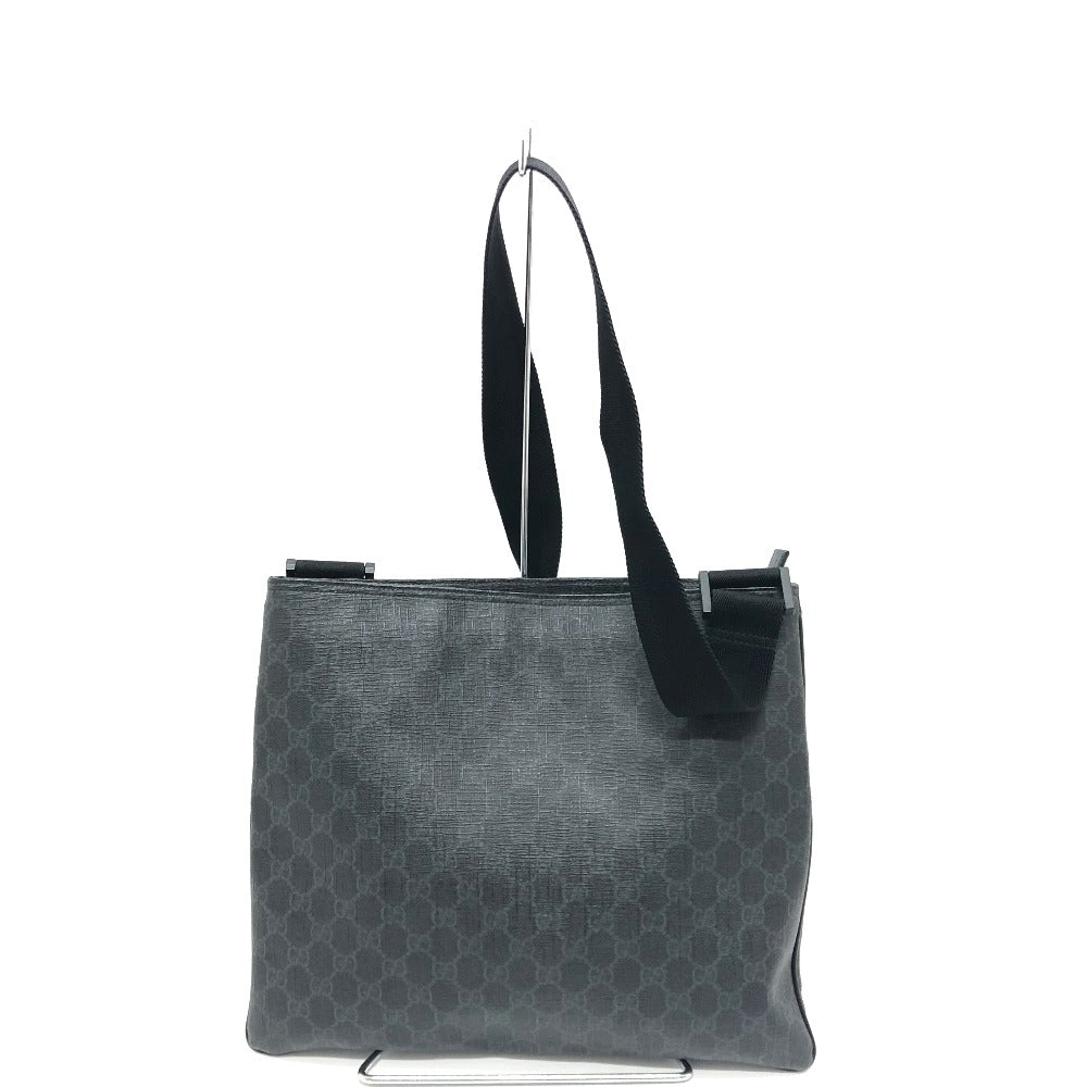 GUCCI Shoulder Bag 162904  GG Supreme Canvas black GG mens Used Authentic