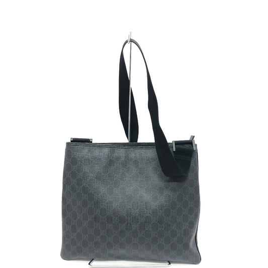 GUCCI Shoulder Bag 162904  GG Supreme Canvas black GG mens Used Authentic