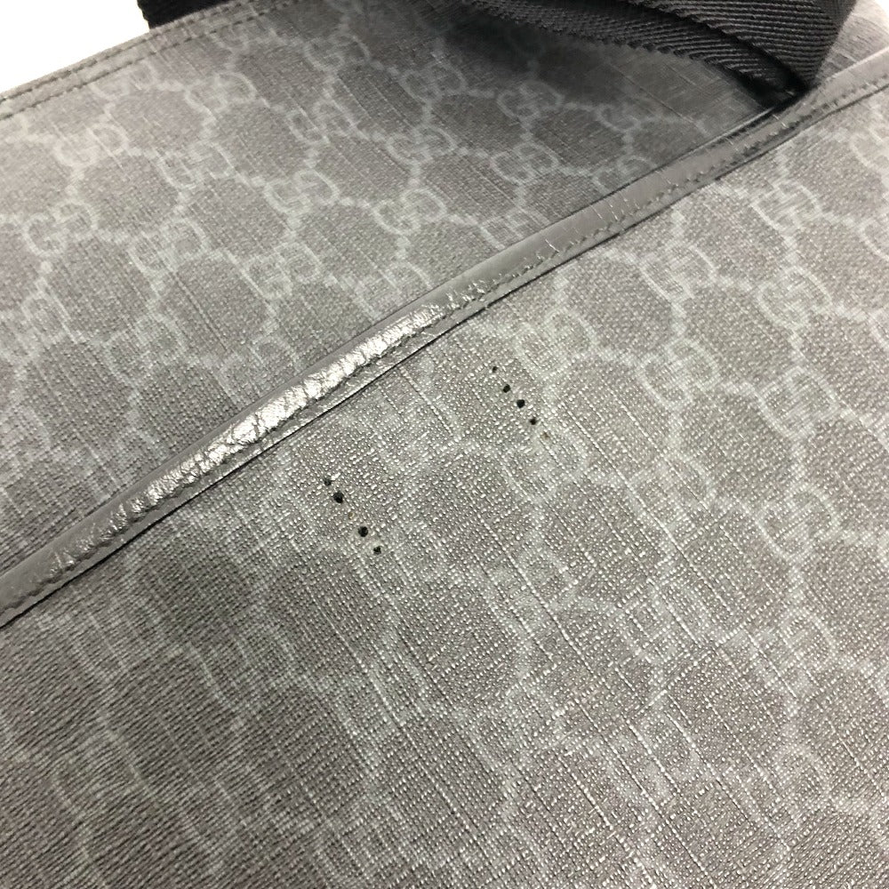 GUCCI Shoulder Bag 162904  GG Supreme Canvas black GG mens Used Authentic