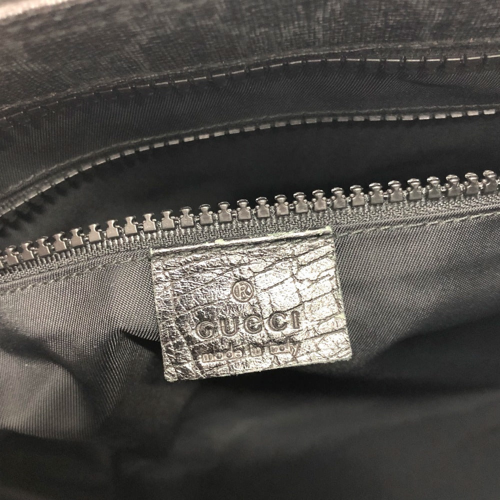 GUCCI Shoulder Bag 162904  GG Supreme Canvas black GG mens Used Authentic