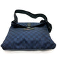 LOUIS VUITTON Shoulder Bag N41251 Nylon Navy Damier Challenge Alize Vuitton Cup mens Used Authentic