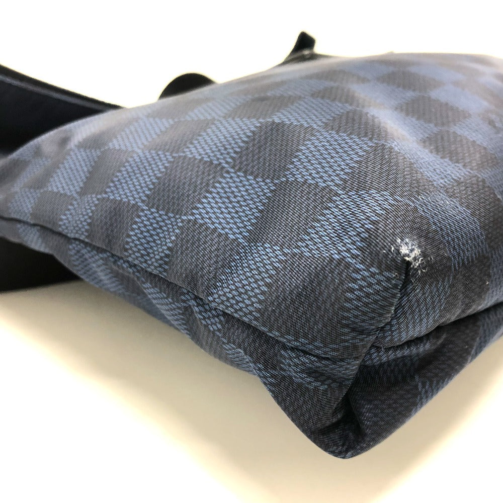 LOUIS VUITTON Shoulder Bag N41251 Nylon Navy Damier Challenge Alize Vuitton Cup mens Used Authentic