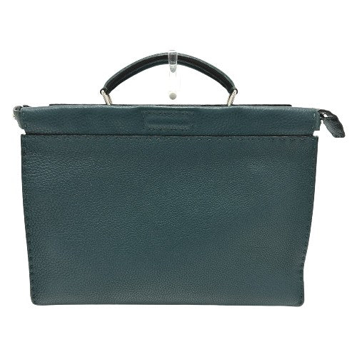 FENDI Business bag 7VA406 leather Blue type Selleria Monster Iconic Peek-a-boo fit unisex(Unisex) Used Authentic