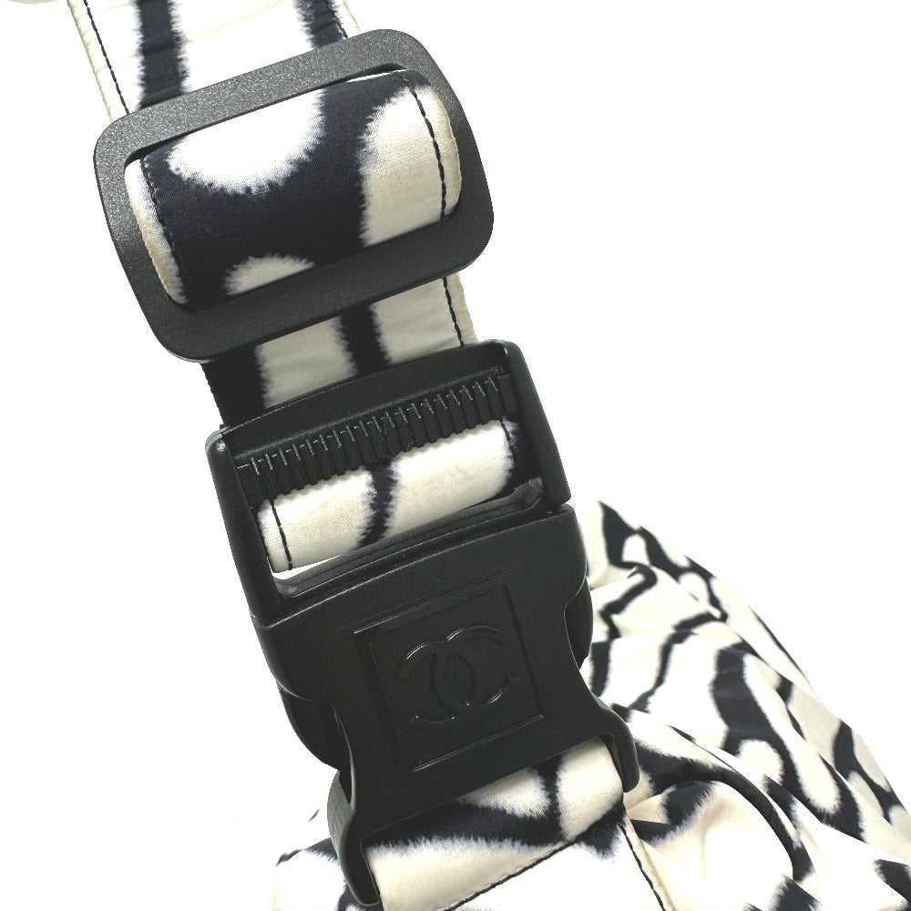 CHANEL Shoulder Bag Nylon white Sports CC COCO Mark Women Used Authentic