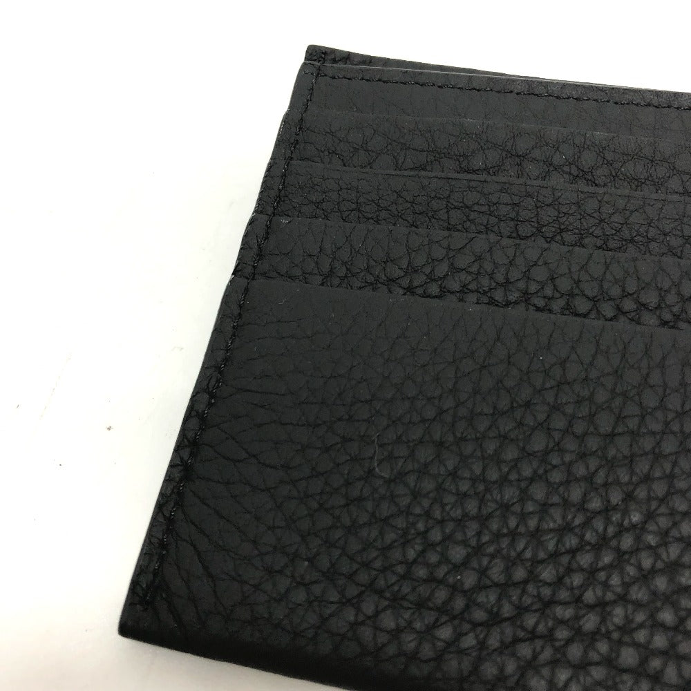 BURBERRY Folded wallet 8043377 leather black logo Wallet mens Used Authentic