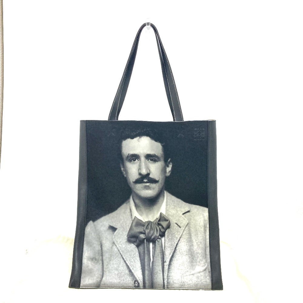LOEWE Tote Bag leather black Mackintosh Mackintosh collaboration Women Used Authentic