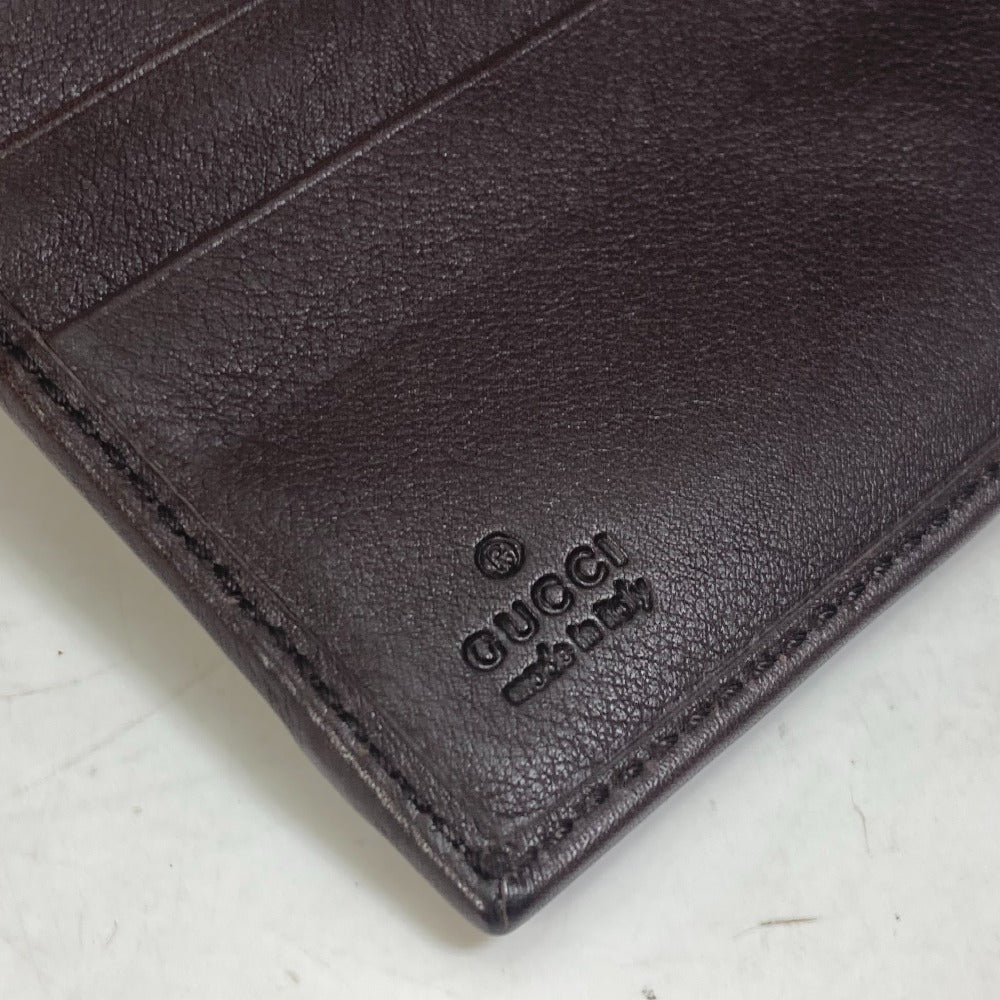 GUCCI Folded wallet 245773 GG canvas beige GG Horsebit Women Used Authentic