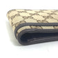 GUCCI Folded wallet 245773 GG canvas beige GG Horsebit Women Used Authentic