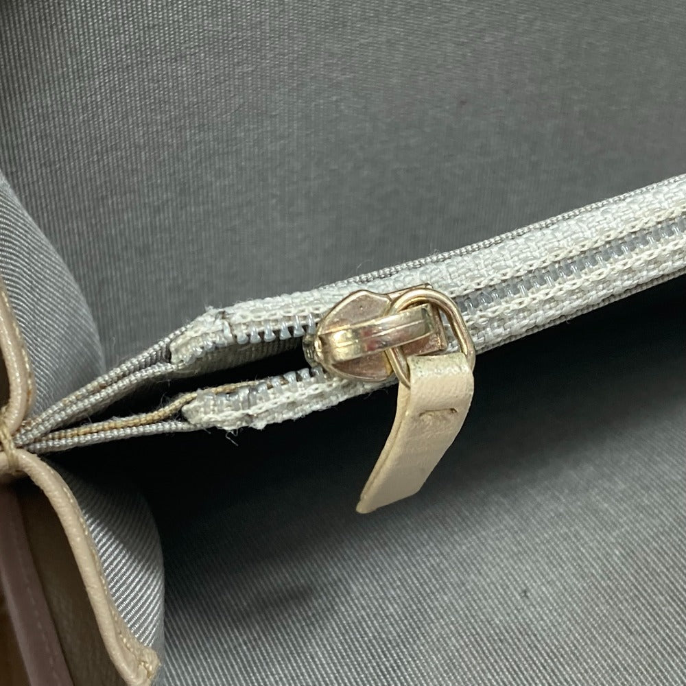 CHANEL Long Wallet Purse Calfskin gold COCO Mark CC Matrasse quilting Women Used Authentic