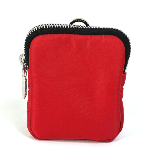 PRADA Pouch 2NA026 Nylon Red Triangle logo plate TESSUTO SOFT mens Used Authentic