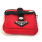 PRADA Pouch 2NA026 Nylon Red Triangle logo plate TESSUTO SOFT mens Used Authentic