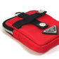 PRADA Pouch 2NA026 Nylon Red Triangle logo plate TESSUTO SOFT mens Used Authentic