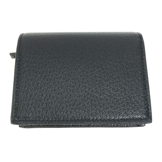 GUCCI Folded wallet 702248 leather black logo adidas collaboration Shoulder wallet Women Used Authentic