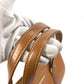 BURBERRY Handbag leather Brown logo Inner check Women Used Authentic