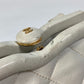 CHANEL Waist bag lambskin white COCO Mark CC Matrasse quilting Women Used Authentic