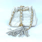 CHANEL Waist bag lambskin white COCO Mark CC Matrasse quilting Women Used Authentic